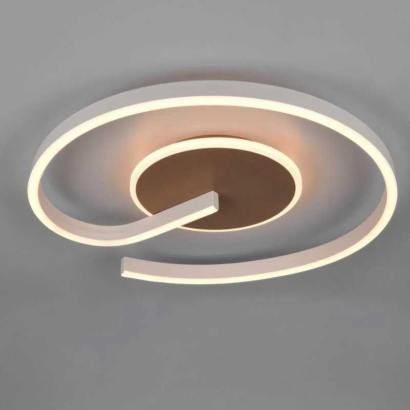 B-Ware Reality Deckenleuchte Calle LED Lampe dimmbar CCT 2300K-4000K braun Ø50cm