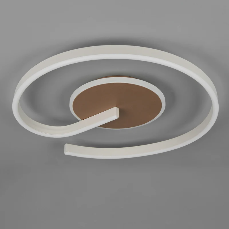 B-Ware Reality Deckenleuchte Calle LED Lampe dimmbar CCT 2300K-4000K braun Ø50cm