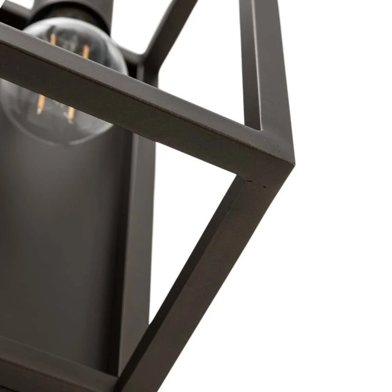 B-Ware Wandleuchte Frame titan-goldfarben LED Wandlampe Lampe dimmbar Stahl 15x30cm