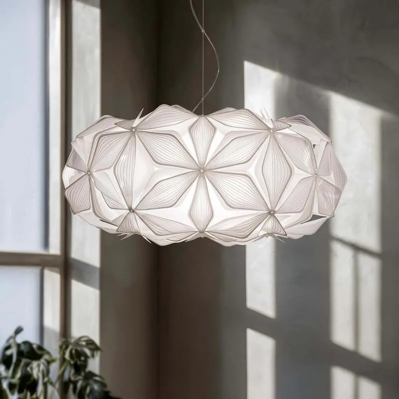B-Ware Slamp Pendellampe Hängeleuchte C'EST LA VIE LED dimmbar weiß Ø53cm Kabel