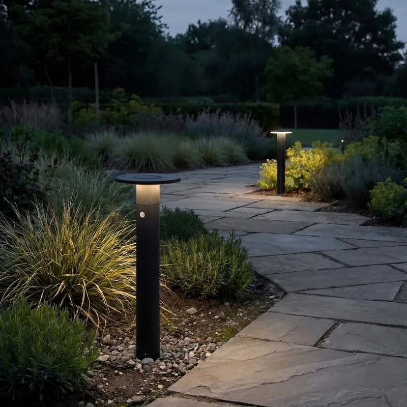 B-Ware Arcchio Wegeleuchte Tovio LED Gartenlampe anthrazit 81cm mit Bewegungsmelder