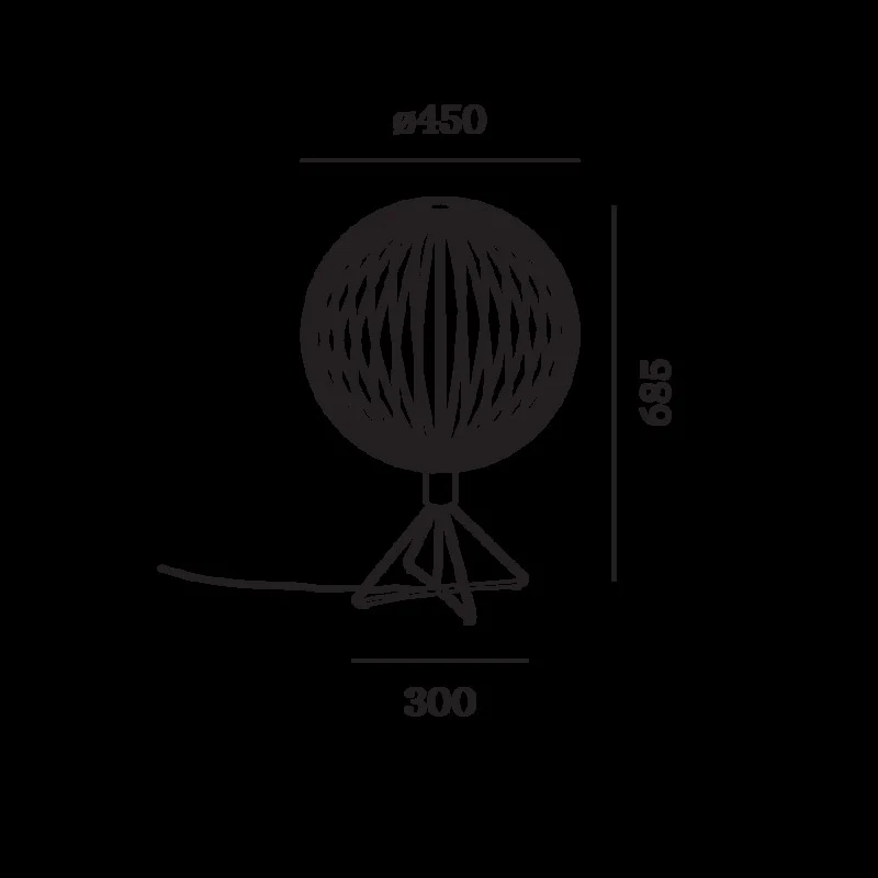 B-Ware Wever&Ducré WIRO TABLE GLOBE 2.0 Tischlampe Tischleuchte Lampe Leuchte Licht E27