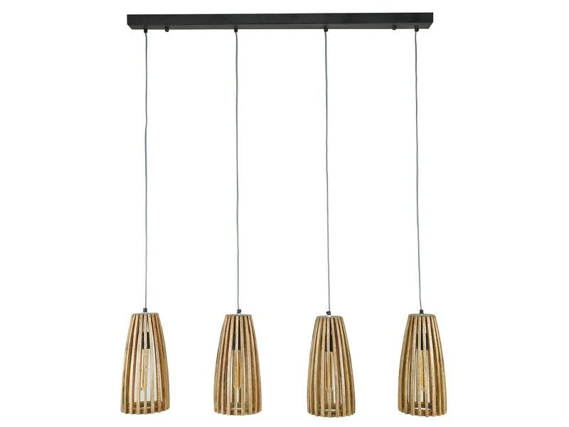 B-Ware no name Hängeleuchte Großbergen Leuchte Lampe Hängelampe aus Mangoholz