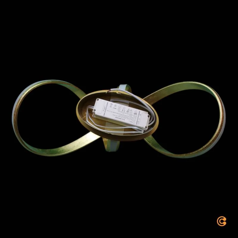 B-Ware Deckenleuchte Lampe Paul Neuhaus LED Melinda Blattgold dimmbar Memory Funktion O