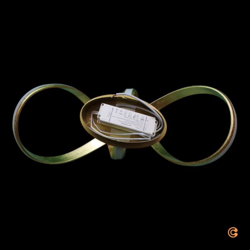 B-Ware Deckenleuchte Lampe Paul Neuhaus LED Melinda Blattgold dimmbar Memory Funktion O