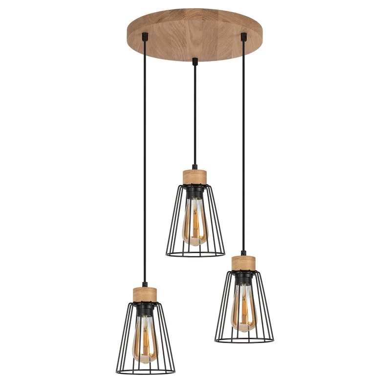 B-Ware Envostar Dorvi Hängeleuchte Pendelleuchte Lampe 3-flg Rondell SIEHE TEXT/FOTO