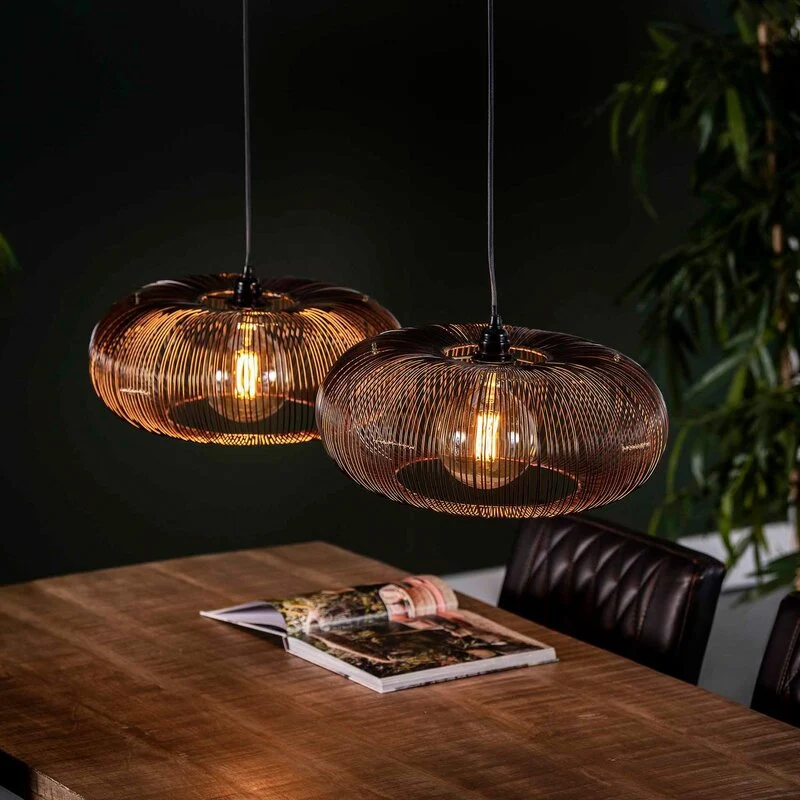 B-Ware Zijlstra Hängeleuchte Rippberg Pendelleuchte Deckenlampe schwarz zweiflammig
