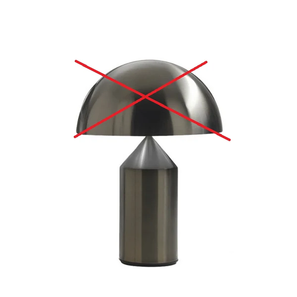 B-Ware Oluce Atollo Tischleuchte Tischlampe Lampe Carbon E14 SIEHE TEXT/FOTO