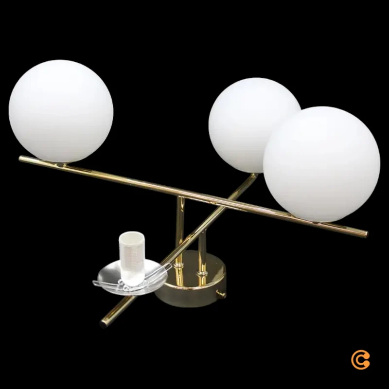 B-Ware Aurora Deckenleuchte Deckenlampe Gold 50cm Glas Lampe Leuchte SIEHE TEXT/FOTO