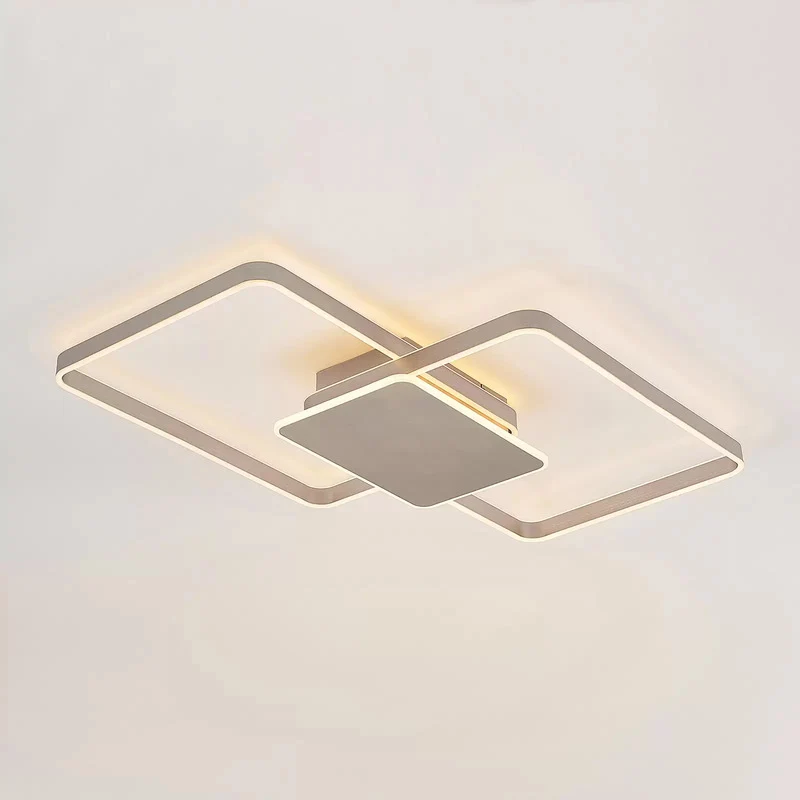 B-Ware Lucande Kadira LED-Deckenlampe Deckenlampe Deckenleuchte Leuchte Lampe nickel