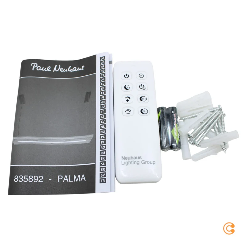 B-Ware Paul Neuhaus Hängelampe Pendelleuchte LED Palma Holz hell dimmbar CCT Fernbed328