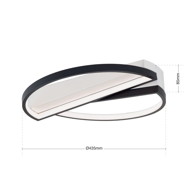 B-Ware ORION Deckenlampe Olga LED-Deckenleuchte weiß Stahl Wohnzimmerlampe SIEHE TEXT