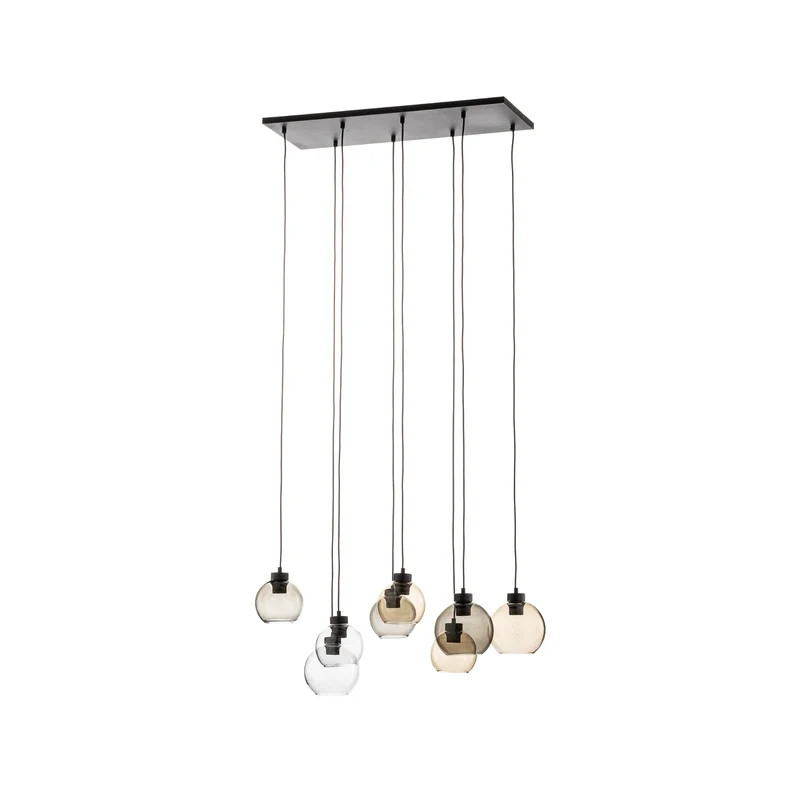 B-Ware TK Lighting Cubus 8 Pendelleuchte Hängelampe Lampe Clear/Smoke/Amber Glas623