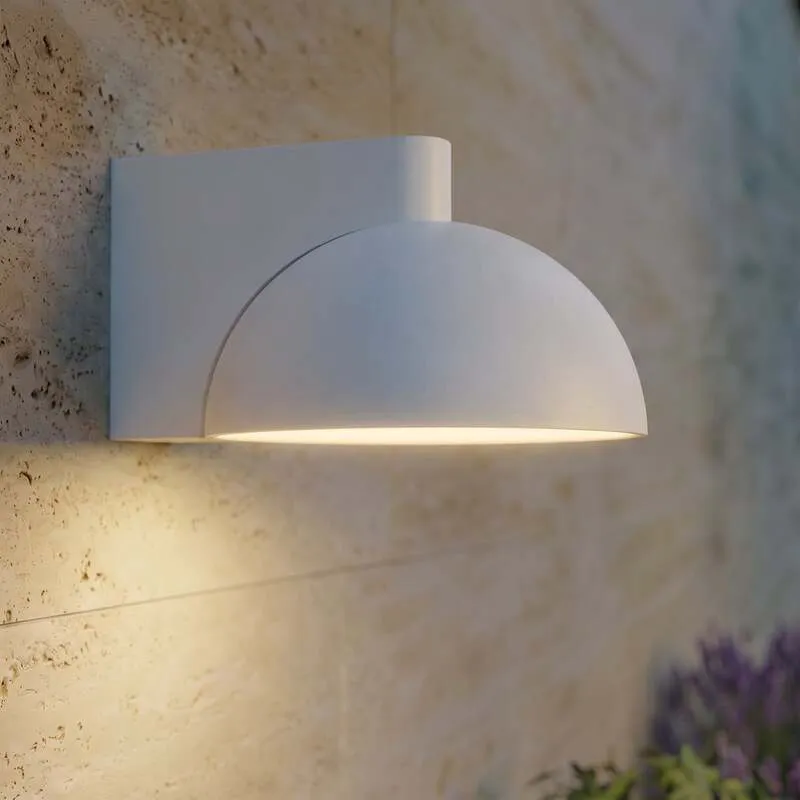 B-Ware Lucande Außenwandleuchte Velira LED Gartenleuchte Lampe hellgrau IP54 3000K