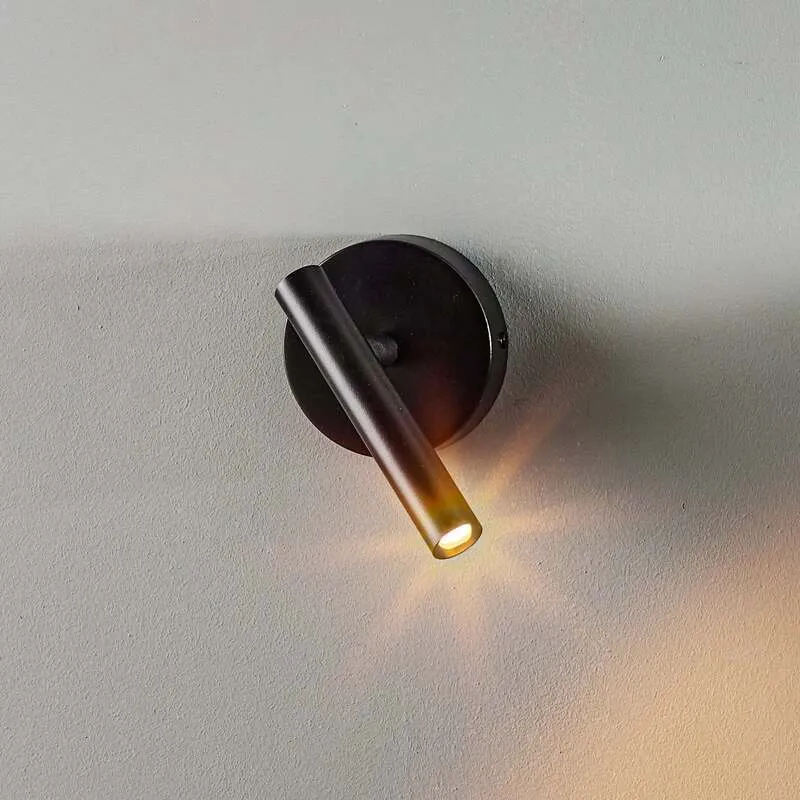 B-Ware Wandleuchte Sopel LED Wandlampe dimmbar schwarz Stahl 15x10cm moderne Leuchte