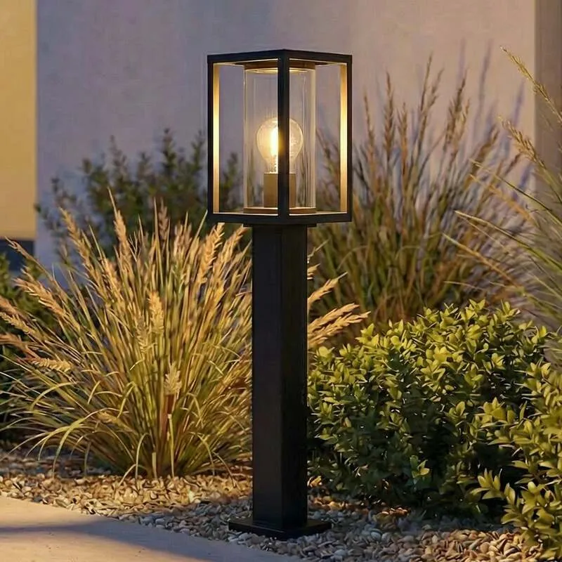 B-Ware Lucande Wegeleuchte Ferda Gartenleuchte LED anthrazit dimmbar IP44 60cm 16x16cm