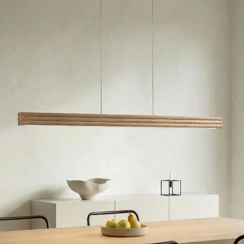 B-Ware Lucande Hängelampe Hängeleuchte Annetta LED Pendelleuchte dimmbar CCT Holz