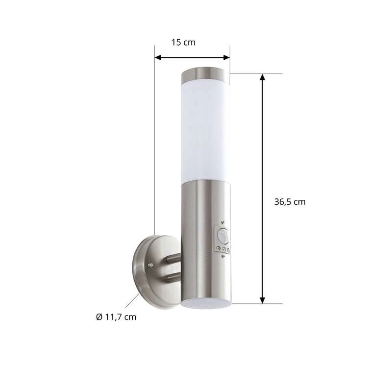B-Ware Lindby Kristof Sensor Außenwandleuchte Wandleuchte Lampe Leuchte Wandlampe E27
