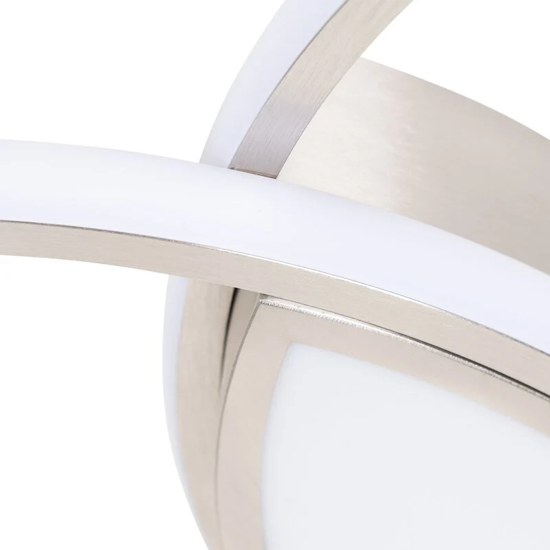 B-Ware Lindby Valerna LED-Deckenlampe Hängeleuchte Lampe Leuchte 31W stepdim nickel