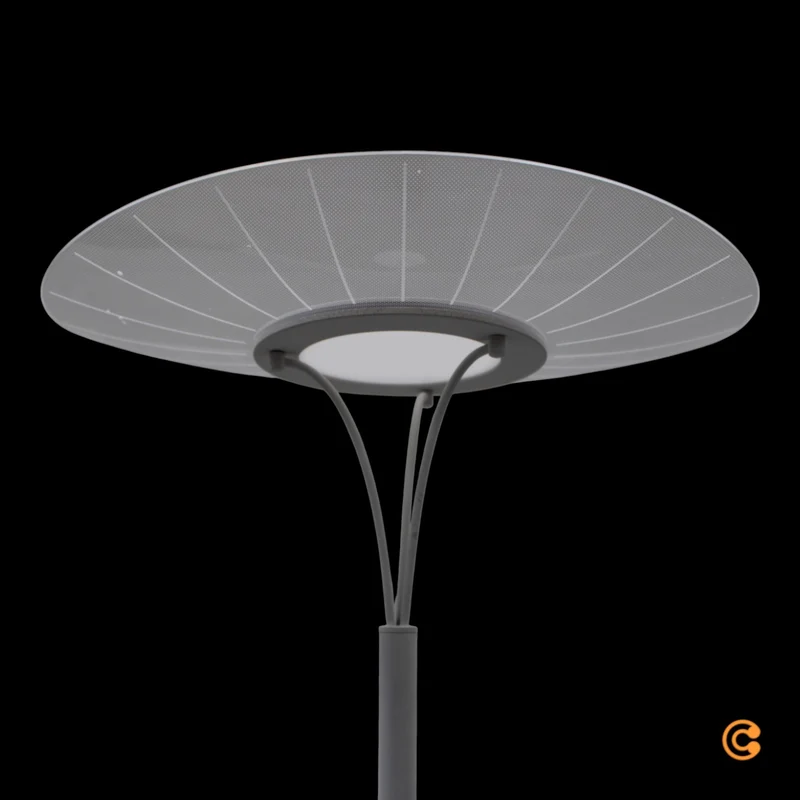 B-Ware Fabas Luce Stehleuchte Standlampe LED Vela weiß transparent Dimmer Acryl