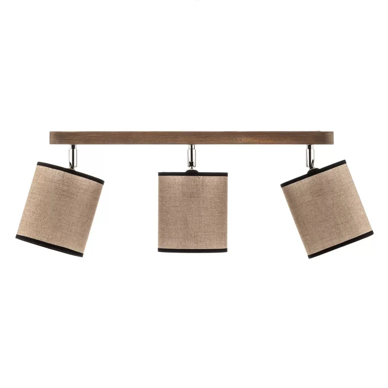 B-Ware Euluna Deckenstrahler Tubo Deckenlampe Hängeleuchte Kiefernholz beige 3-flammig