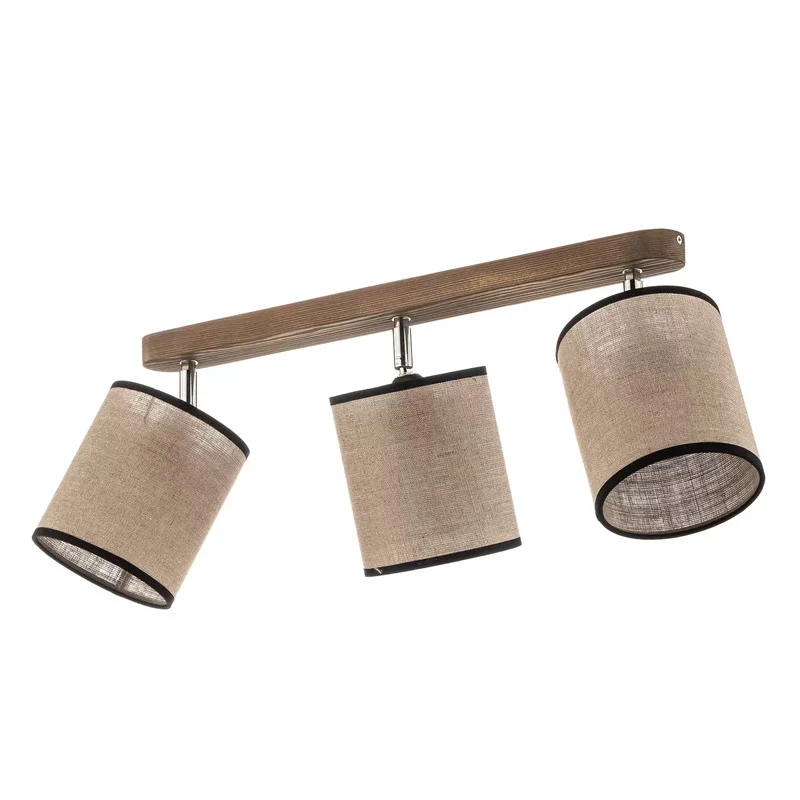 B-Ware Euluna Deckenstrahler Tubo Deckenlampe Hängeleuchte Kiefernholz beige 3-flammig