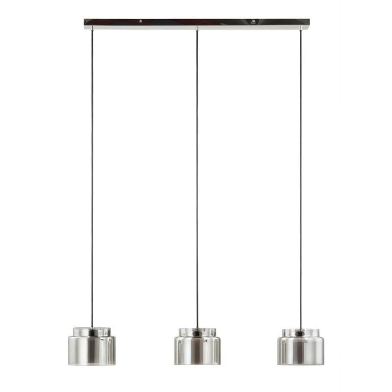 B-Ware Lucande Diano Hängeleuchte Deckenlampe Pendelleuchte Lampe rauchgrau dreiflammig
