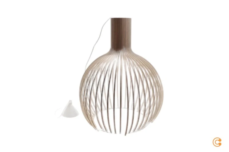 B-Ware Secto Octo Pendelleuchte Hängeleuchte Pendellampe Deckenlampe Lampe Walnuss