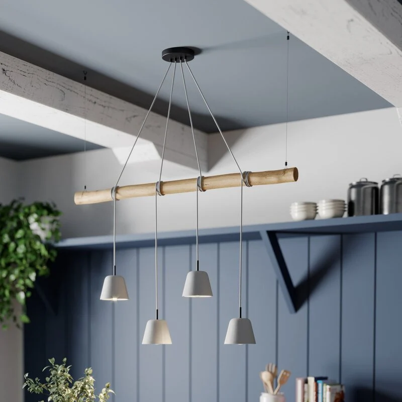 B-Ware Lucande Asta Pendelleuchte Hängeleuchte Deckenlampe Lampe LED SIEHE TEXT/FOTO