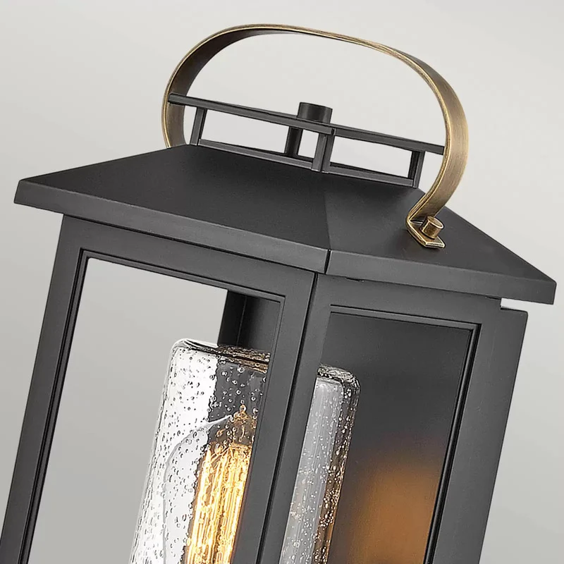 B-Ware Quintiesse Außenwandleuchte Atwater Laterne schwarz 35,5cm Wandleuchte Lampe