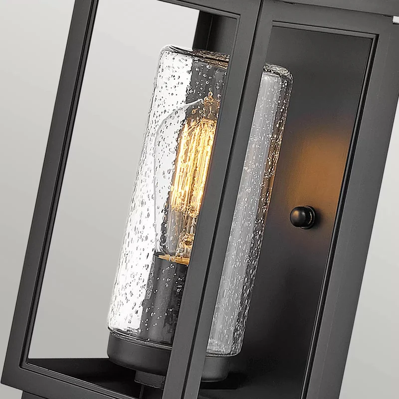 B-Ware Quintiesse Außenwandleuchte Atwater Laterne schwarz 35,5cm Wandleuchte Lampe