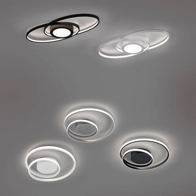 B-Ware Reality Deckenleuchte dimmbar LED Lampe Leuchte titanfarben 3000K 57x23cm