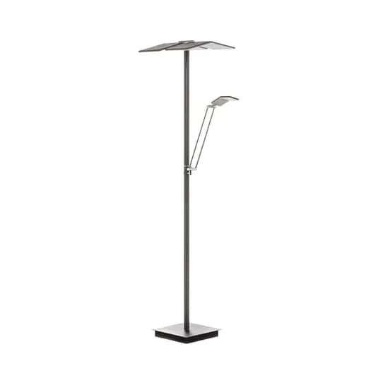 B-Ware Lucande Kamari LED-Stehlampe Stehleuchte Deko-Standleuchte anthrazit m. Lesearm