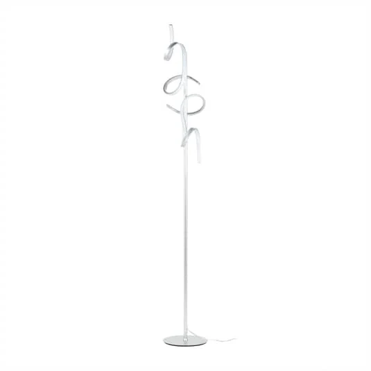 B-Ware Lindby Zaylee LED-Stehlampe mit Dimmer silber Stehleuchte Standleuchte Lampe 834