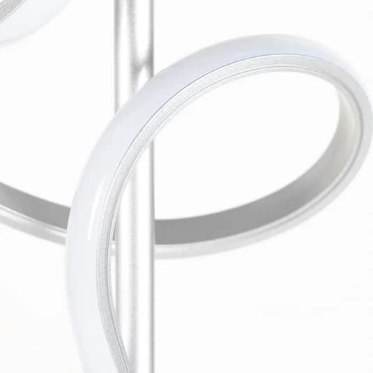 B-Ware Lindby Zaylee LED-Stehlampe mit Dimmer silber Stehleuchte Standleuchte Lampe 834