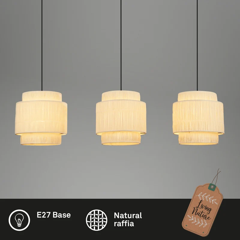 B-Ware Briloner Papper Hängeleuchte Hängelampe Leuchte Lampe Pendelleuchte Licht