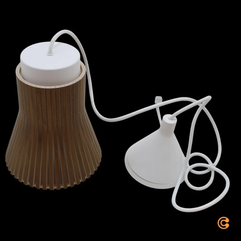 B-Ware Secto Petite 4600 Pendelleuchte Hängeleuchte Hängelampe Ø 20 x H 23 cm Walnuss