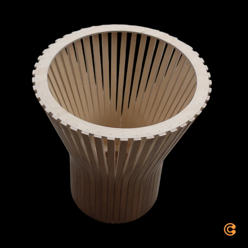 B-Ware Secto Petite 4600 Pendelleuchte Hängeleuchte Hängelampe Ø 20 x H 23 cm Walnuss