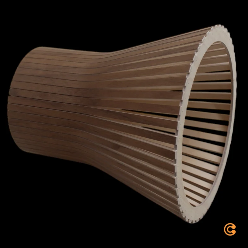 B-Ware Secto Petite 4600 Pendelleuchte Hängeleuchte Hängelampe Ø 20 x H 23 cm Walnuss