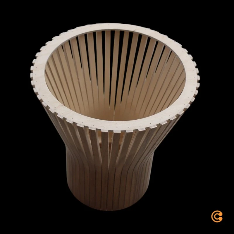 B-Ware Secto Petite 4600 Pendelleuchte Hängeleuchte Hängelampe Ø 20 x H 23 cm Walnuss