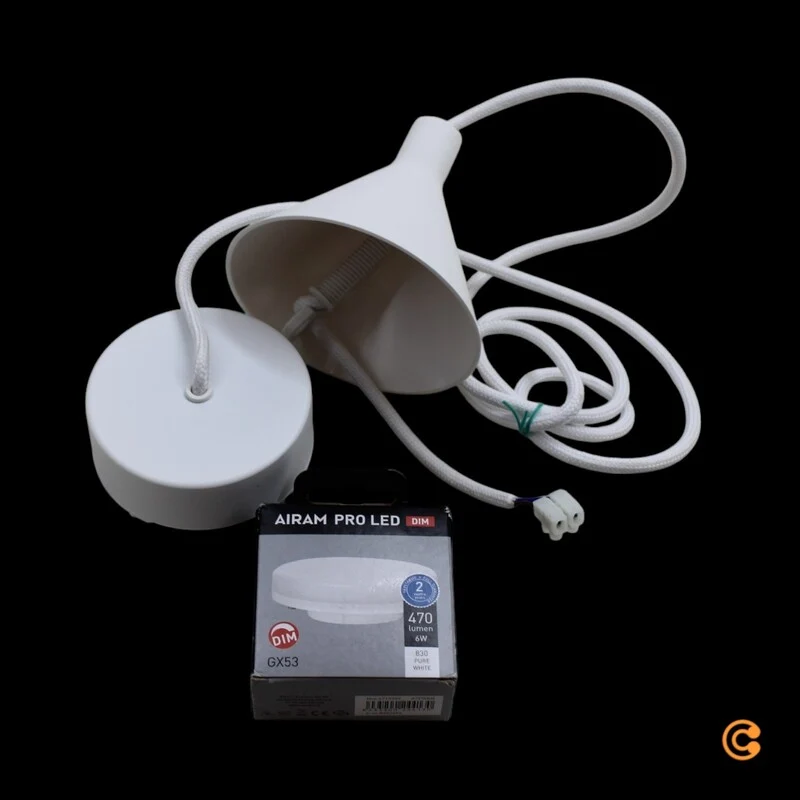 B-Ware Secto Petite 4600 Pendelleuchte Hängeleuchte Hängelampe Ø 20 x H 23 cm Walnuss