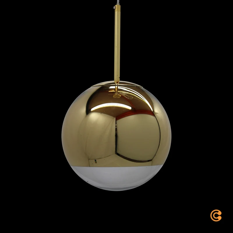 B-Ware Tom Dixon Mirror Ball Pendant Pendelleuchte Hängeleuchte Deckenlampe Lampe Gold