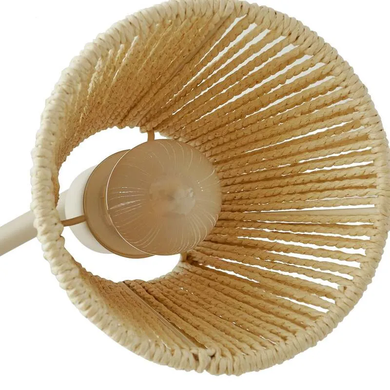 B-Ware Lindby Deckenstrahler Anuva LED dimmbar 3-flammig beige Papier 72,5cm 13cm Licht