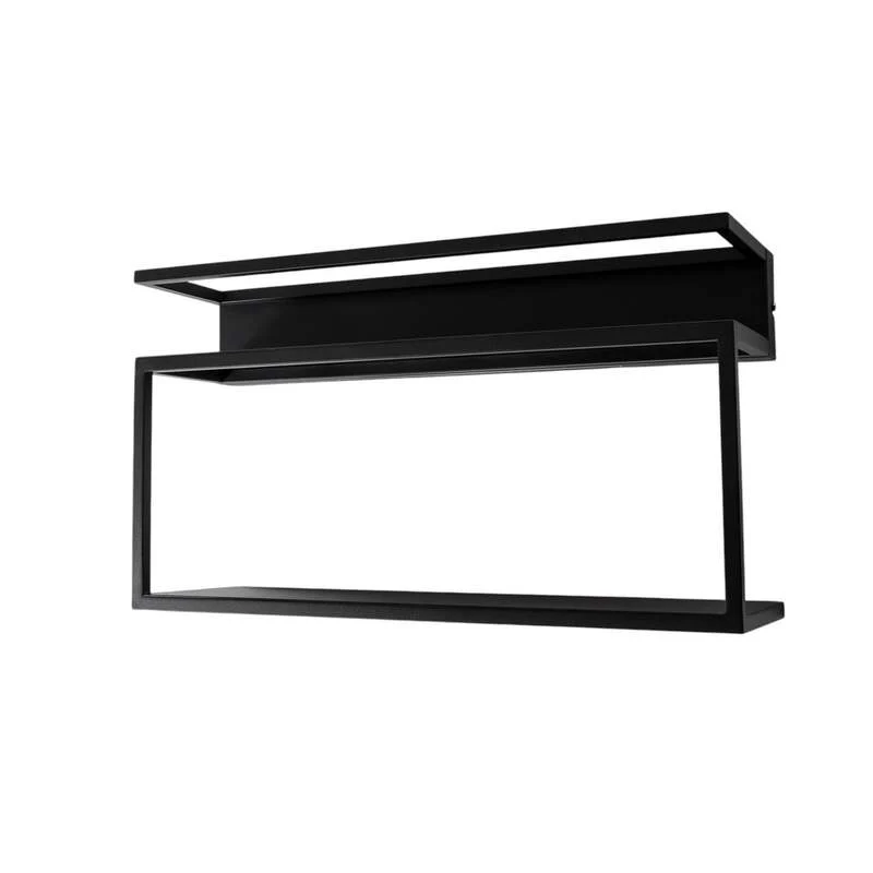 B-Ware Luminex Wandleuchte Shelf LED Wandlampe Designer Leuchte schwarz 60cm lang
