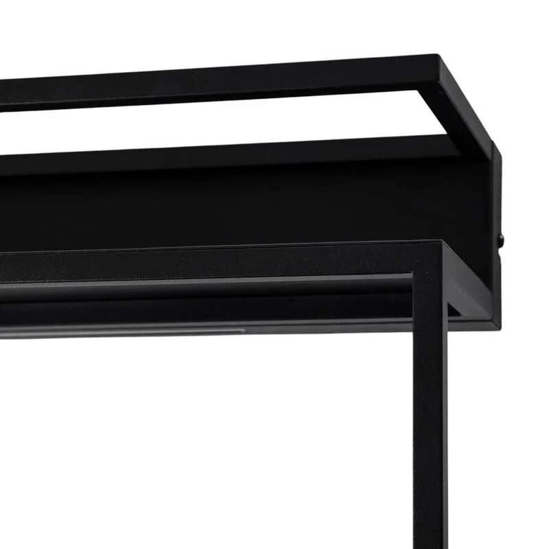 B-Ware Luminex Wandleuchte Shelf LED Wandlampe Designer Leuchte schwarz 60cm lang