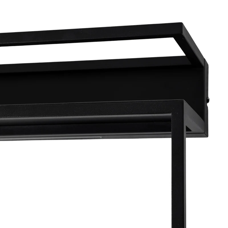 B-Ware Luminex Wandleuchte Shelf LED Wandlampe Designer Leuchte schwarz 60cm lang