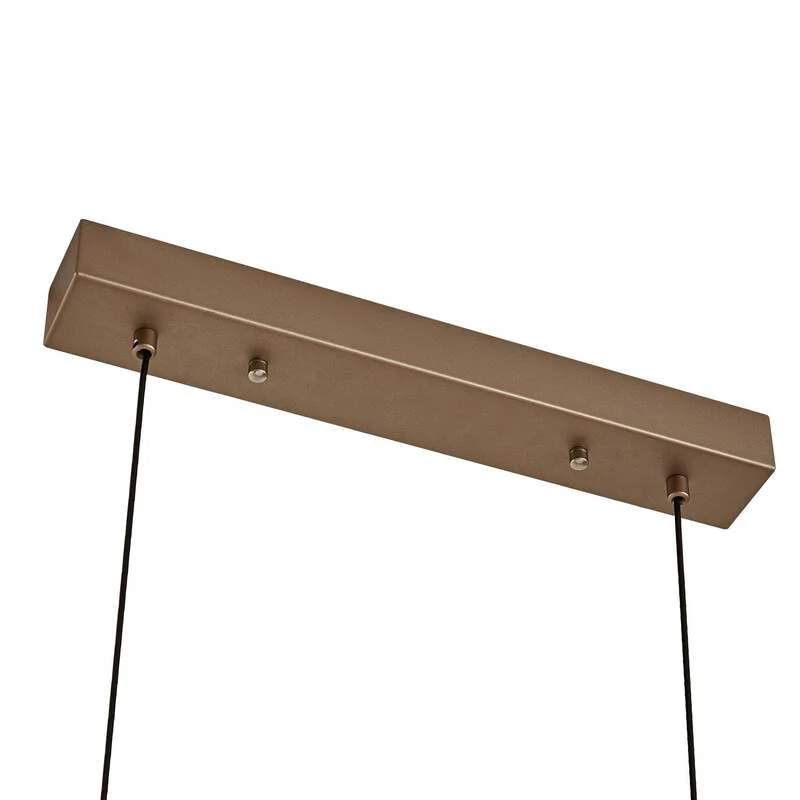 B-Ware Lindby Hängeleuchte Pendelleuchte Jaren LED Lampe dimmbar CCT braun 100cm