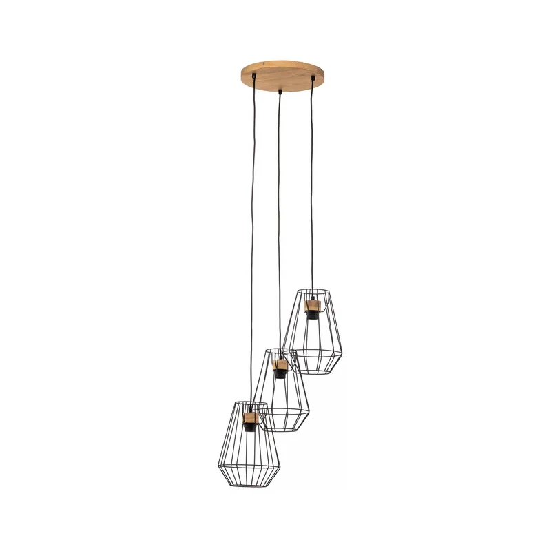 B-Ware Envostar Finan Pendel 3flg. Rondell Schirm Ø21cm Pendellampe Pendelleuchte Lampe