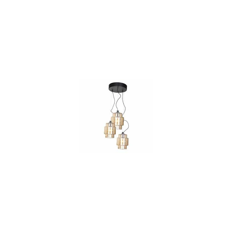 B-Ware By Rydéns Ebbot Hängeleuchte Hängelampe Leuchte Lampe Licht dreiflammig amber