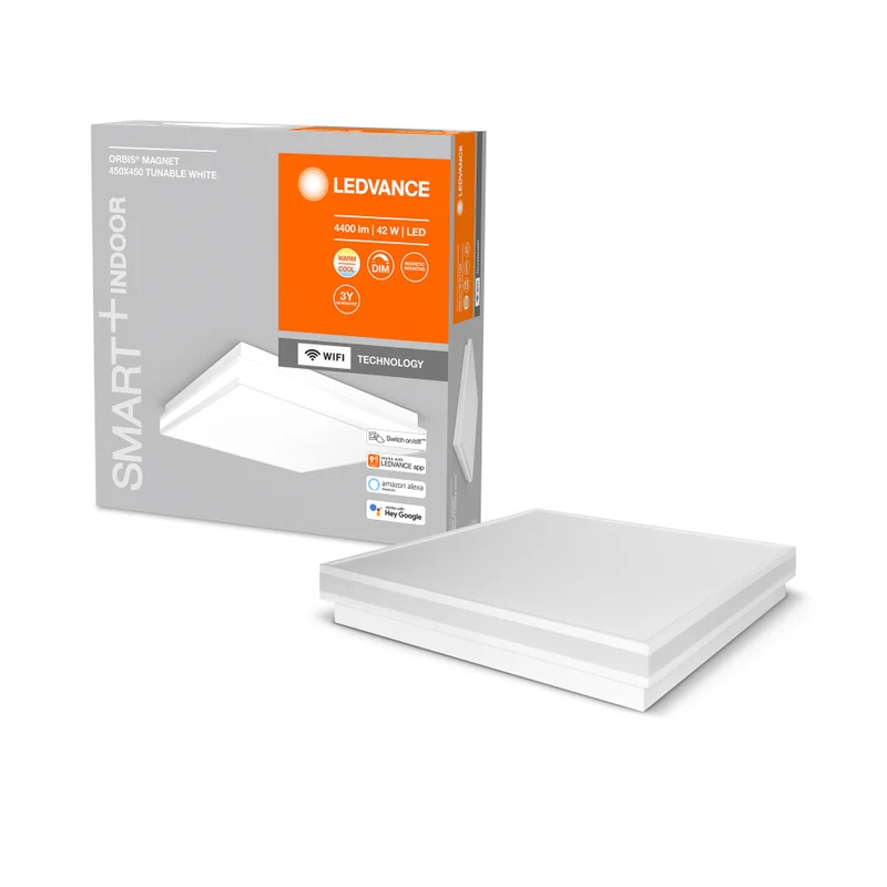 B-Ware LEDVANCE SMART+ Deckenleuchte Orbis Magnet LED Lampe dimmbar weiß 45x45cm 4200lm